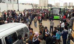 500 عائلة من أهالي الوعر تغادر الحي ضمن الدفعة الرابعة باتجاه جرابلس 