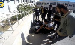 شهيد و5 جرحى من عناصر الدفاع المدني جراء استهداف مركز معرة النعمان بقصف جوي